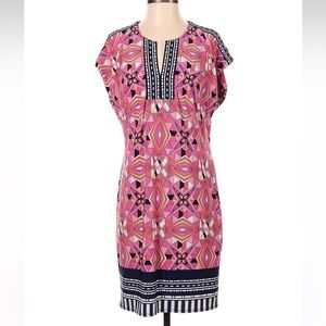 Laundry By Shelli Segal Pink Geometric Mini Dress